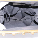 Miu Miu Shoulder Bag Leather Black Gold Auth 199415V-11
