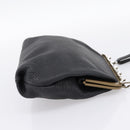 Miu Miu Shoulder Bag Leather Black Gold Auth 199415V-4