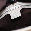 GUCCI GG Canvas Guccissima Tote Bag Leather White Gold 145994 Auth 199421V-17