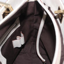 GUCCI GG Canvas Guccissima Tote Bag Leather White Gold 145994 Auth 199421V-19
