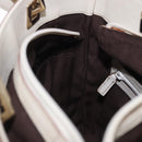 GUCCI GG Canvas Guccissima Tote Bag Leather White Gold 145994 Auth 199421V-20