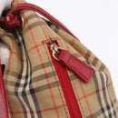 Burberrys Nova Check Backpack Canvas Beige Gold Auth 199427V-21