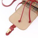 Burberrys Nova Check Backpack Canvas Beige Gold Auth 199427V-10