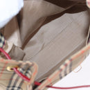 Burberrys Nova Check Backpack Canvas Beige Gold Auth 199427V-12
