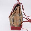Burberrys Nova Check Backpack Canvas Beige Gold Auth 199427V-3