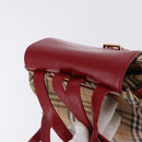Burberrys Nova Check Backpack Canvas Beige Gold Auth 199427V-6