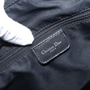 Christian Dior Trotter Canvas Shoulder Bag Black Silver Auth 199429-18