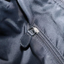 Christian Dior Trotter Canvas Shoulder Bag Black Silver Auth 199429-21
