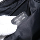 Christian Dior Trotter Canvas Shoulder Bag Black Silver Auth 199429-12