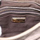 Miu Miu Matelasse Hand Bag Leather 2way Beige Gold Auth 199433V-21