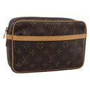 LOUIS VUITTON Monogram Compiegne 23 Clutch Bag M51847 LV Auth 199437-1