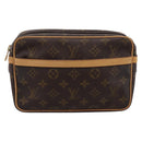 LOUIS VUITTON Monogram Compiegne 23 Clutch Bag M51847 LV Auth 199437-13