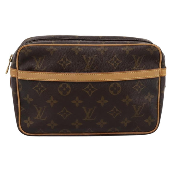 LOUIS VUITTON Monogram Compiegne 23 Clutch Bag M51847 LV Auth 199437
