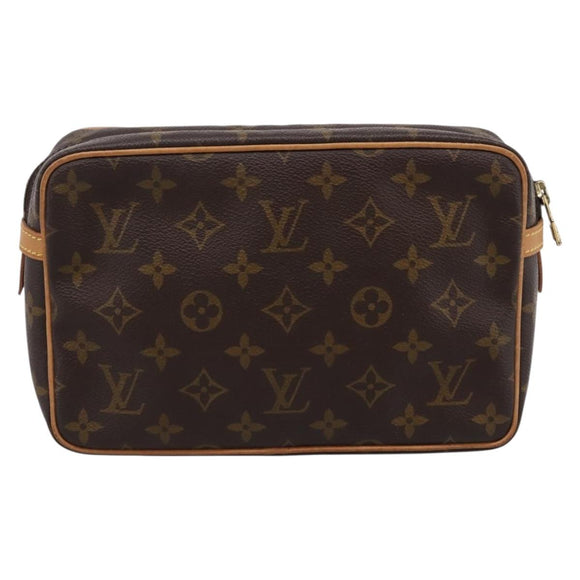 LOUIS VUITTON Monogram Compiegne 23 Clutch Bag M51847 LV Auth 199437
