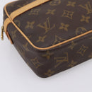 LOUIS VUITTON Monogram Compiegne 23 Clutch Bag M51847 LV Auth 199437-14