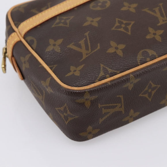 LOUIS VUITTON Monogram Compiegne 23 Clutch Bag M51847 LV Auth 199437