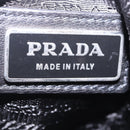 PRADA Ribbon Shoulder Bag Leather Black Pink Auth 199439V-22