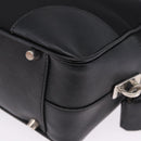 PRADA Hand Bag Nylon Black Silver Auth 199441V-18