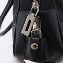 PRADA Hand Bag Nylon Black Silver Auth 199441V-19