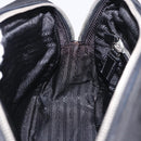 PRADA Hand Bag Nylon Black Silver Auth 199441V-24