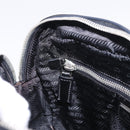 PRADA Hand Bag Nylon Black Silver Auth 199441V-25