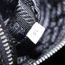 PRADA Hand Bag Nylon Black Silver Auth 199441V-10