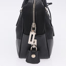PRADA Hand Bag Nylon Black Silver Auth 199441V-4