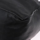 PRADA Tote Bag Leather Black Silver Auth 199442V-16