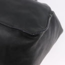 PRADA Tote Bag Leather Black Silver Auth 199442V-18