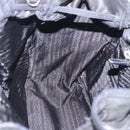 PRADA Tote Bag Leather Black Silver Auth 199442V-23