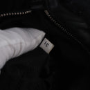 PRADA Tote Bag Leather Black Silver Auth 199442V-10