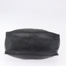 PRADA Tote Bag Leather Black Silver Auth 199442V-5