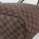LOUIS VUITTON Damier Ebene Neverfull MM Tote Bag N51105 LV Auth 199447-14