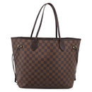 LOUIS VUITTON Damier Ebene Neverfull MM Tote Bag N51105 LV Auth 199447-13