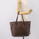 LOUIS VUITTON Damier Ebene Neverfull MM Tote Bag N51105 LV Auth 199447-22