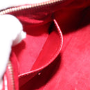 SAINT LAURENT Baby Duffel Hand Bag Leather 2way Red Gold Auth 199452V-23