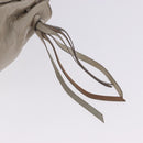 Miu Miu Hand Bag Vitello Lux Leather 2way Beige Gold Auth 199453V-16