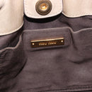 Miu Miu Hand Bag Vitello Lux Leather 2way Beige Gold Auth 199453V-18