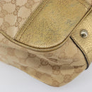 GUCCI GG Canvas Princi Tote Bag Beige Gold 163305 Auth 199454-15