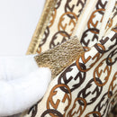 GUCCI GG Canvas Princi Tote Bag Beige Gold 163305 Auth 199454-12