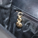 Salvatore Ferragamo Gancini Shoulder Bag Leather Black Gold Auth 199456-21