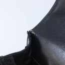 Salvatore Ferragamo Gancini Shoulder Bag Leather Black Gold Auth 199456-10