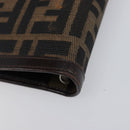 FENDI Zucca Canvas Day Planner Cover Brown Black Auth 199457-15