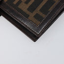 FENDI Zucca Canvas Day Planner Cover Brown Black Auth 199457-16