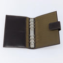 FENDI Zucca Canvas Day Planner Cover Brown Black Auth 199457-8