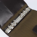 FENDI Zucca Canvas Day Planner Cover Brown Black Auth 199457-21