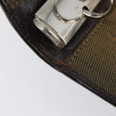 FENDI Zucca Canvas Day Planner Cover Brown Black Auth 199457-9