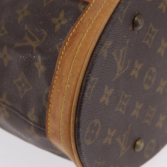 LOUIS VUITTON Monogram Bucket GM Shoulder Bag M42236 LV Auth 199458