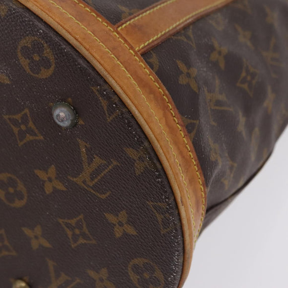 LOUIS VUITTON Monogram Bucket GM Shoulder Bag M42236 LV Auth 199458