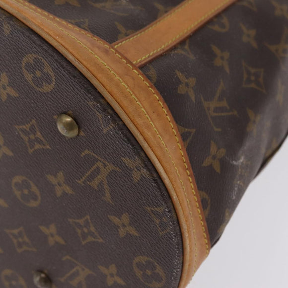 LOUIS VUITTON Monogram Bucket GM Shoulder Bag M42236 LV Auth 199458